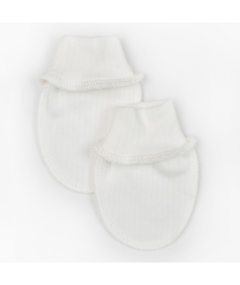 Царапки из интерлока для младенца  Dexter`s  Белый d916мл-нв  0-3мес (d916мл-нв)