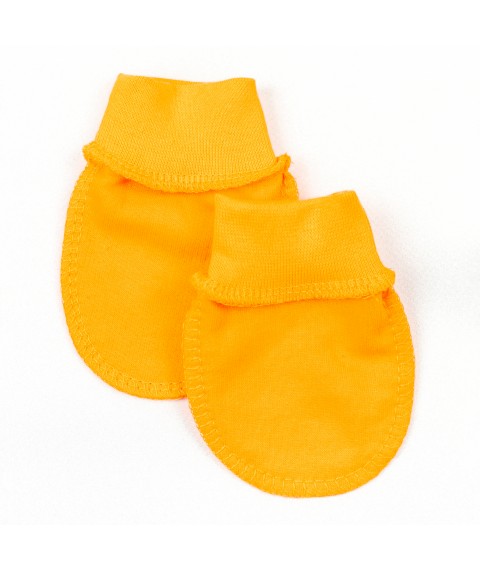 Dexter`s Orange Footer Baby Scratchers Yellow-hot d316f 0-3 months (d316f)