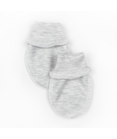 Grey Dexter`s Interlock Baby Scratchers Gray d916sr-mz 0-3 months (d916sr-mz)