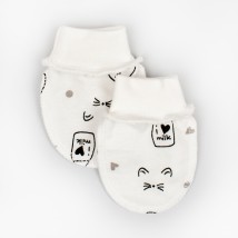 Царапки в роддом с начесом футер Milk  Dexter`s  Молочный 316  0-3мес (d316млк-мл)
