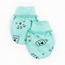 Царапки детские с наружными швами Milk  Dexter`s  Ментол d316млк-мт  0-3м (d316млк-мт)