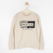 Свитшот для девочки Leo Beige  Dexter`s  Бежевий d215-1лпр-бж  134 см (d215-1лпр-бж)