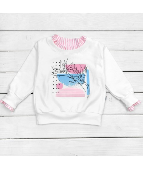 Abstract Dexter`s free cut children's jumper White; Pink 331 98 cm (d331pl-rv)