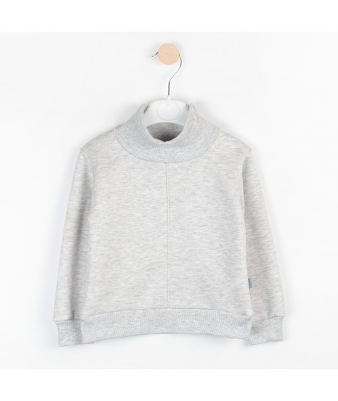 Jumper for children with a neck, gray melange Dexter`s Dexter`s Gray d2162-3 122 cm (d2162-3)