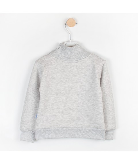 Jumper for children with a neck, gray melange Dexter`s Dexter`s Gray d2162-3 110 cm (d2162-3)