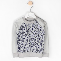 Zirka Dexter`s warm knitted jumper Gray; Blue 3015 98 cm (d3015-2)
