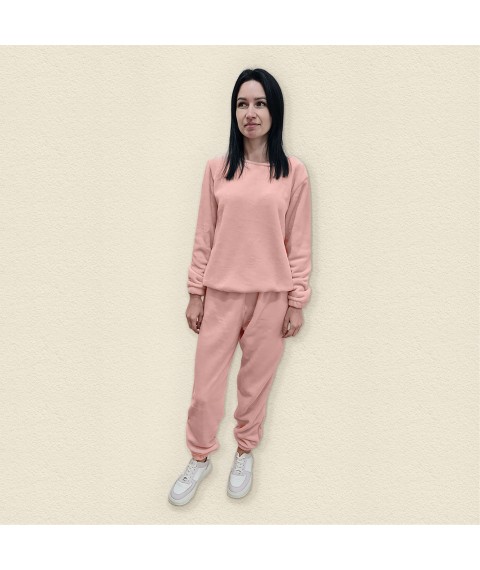 Women's warm pajamas made of plush Velsoft fabric Pudra Dexter`s Pink 410 S (d410-2)
