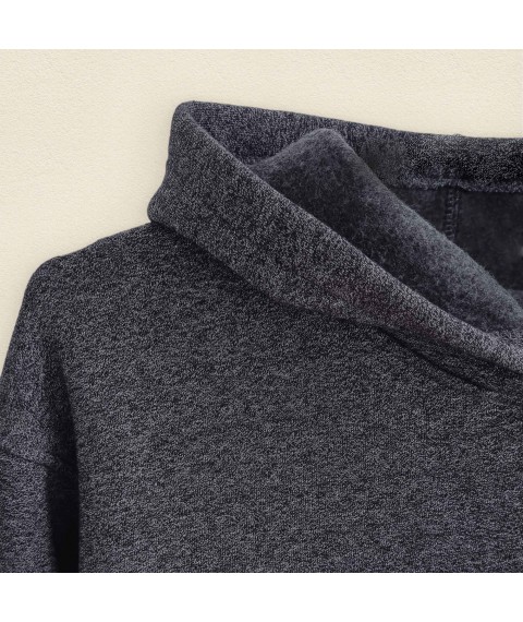Warm demi-season suit on Gray Dexter`s fleece Gray 2145 M (d2145-9)