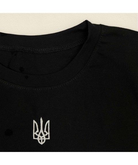 Патріотична футболка чоловіча з гербом України  Dexter`s  Чорний 1104  L (d1104аш-чн)