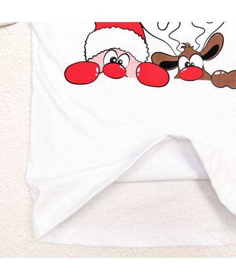 T-shirt for children white Festive Santa Dexter`s White d1102snt-b 98 cm (d1102snt-b)