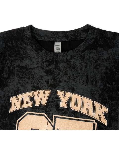 Футболка для детей с принтом NEW YORK  Dexter`s  Черный 152542  158 см (152542)
