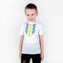 T-shirt for a boy with an embroidered print Dexter`s White 1102 134 cm (d1102-2)