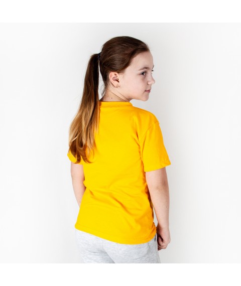 Дитяча футболка з коротким рукавом під вишиванку  Dexter`s  Жовтий 1102  140 см (d1102ас-ж)