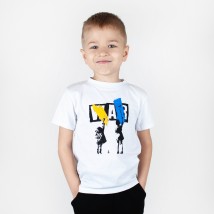 T-shirt for boy No WAR Dexter`s White 1102 98 cm (d1102-6)