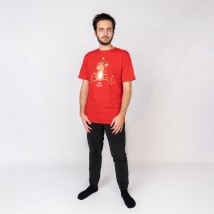 Футболка чоловіча новорічна з принтом оленя Deer  Dexter`s  Червоний d1104-59  XL (d1104-59)