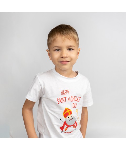Футболка дитяча з принтом Saint Nicholas  Dexter`s  Білий d1102-77  158 см (d1102-77)