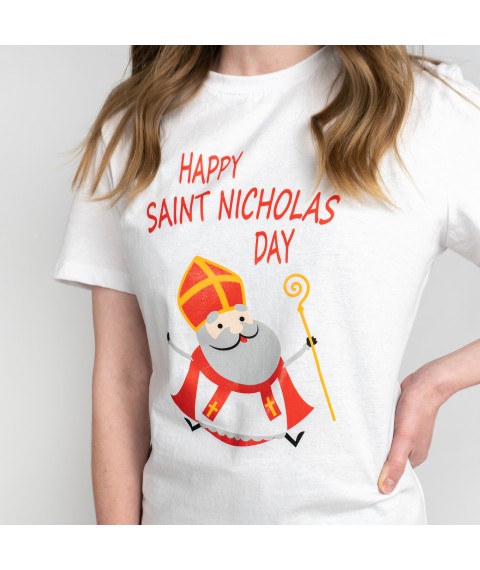 Футболка жіноча з принтом Saint Nicholas  Dexter`s  Білий d1103-77  L (d1103-77)