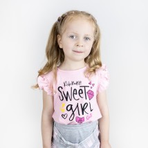 Футболка для девочки Sweet girl  Dexter`s  Розовый d1101кд-рв  116 см (d1101кд-рв)