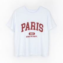 Футболка жіноча з принтом PARIS  Dexter`s  Білий d1601-3  S (d1601-3)