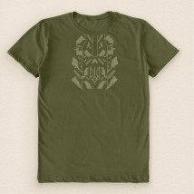 Men's t-shirts with a patriotic print Dexter`s Khaki 1104 L (d1104ас-хк)