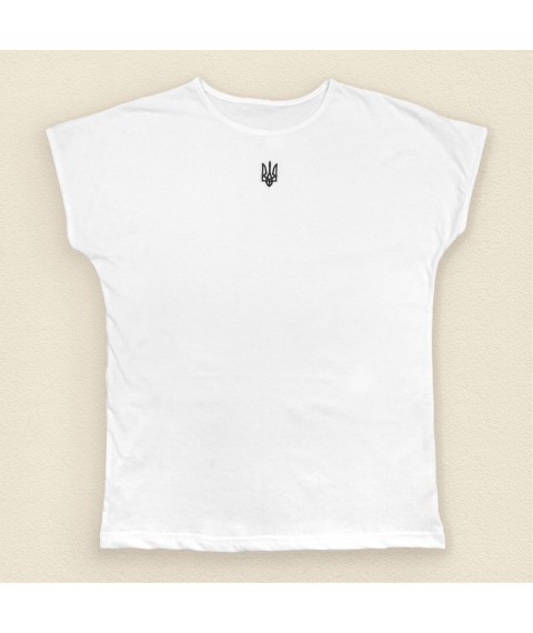 Жіноча футболка з гербом України білого кольору  Dexter`s  Білий 1103  XL (d1103аш-б)