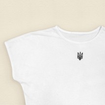 Жіноча футболка з гербом України білого кольору  Dexter`s  Білий 1103  S (d1103аш-б)
