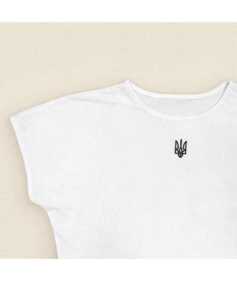 Жіноча футболка з гербом України білого кольору  Dexter`s  Білий 1103  L (d1103аш-б)