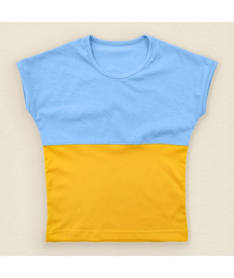 Patriotic t-shirt for women Flag of Ukraine Dexter`s Yellow; Blue 1101 98 cm (d1101-17)