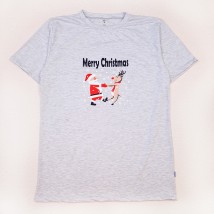 Футболка мужская новогодняя Merry Christmas  Dexter`s  Серый d1104снт-ср  L (d1104снт-ср)