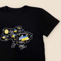 Мужская футболка с картой Ukraine  Dexter`s  Черный 1104  L (d1104крнв-ч)