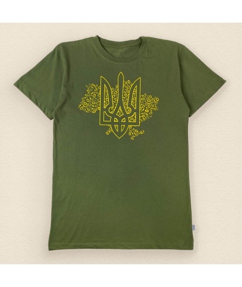Men's khaki t-shirt with patriotic print Dexter`s Khaki 1104 L (d1104trz-хк)
