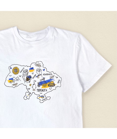 Чоловіча футболка біла Ukraine  Dexter`s  Білий 1104  XL (d1104крнв-б)