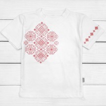 Dexter`s embroidered short-sleeved T-shirt for children White 1102 98 cm (d1102-1)