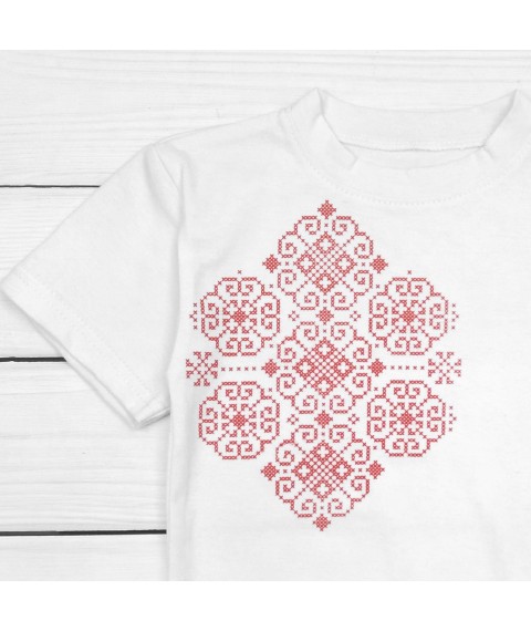 Dexter`s embroidered short-sleeved T-shirt for children White 1102 110 cm (d1102-1)