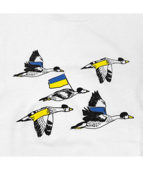 T-shirt for a boy Birds of Ukraine Dexter`s White 1102 122 cm (d1102-14)