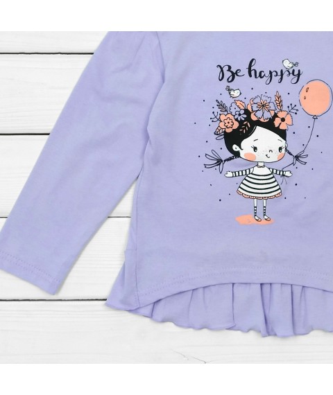 Longsleeves for girls with long sleeves Lily Dexter`s Purple 1001-3 110 cm (d1001-3)