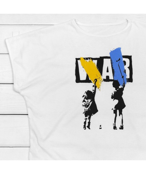 Женская футболка NO WAR  Dexter`s  Белый 1103  XL (d1103-6)