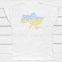 Women's t-shirt UKRAINE Dexter`s White 1103 S (d1103-7)