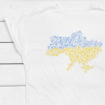 Women's t-shirt UKRAINE Dexter`s White 1103 S (d1103-7)
