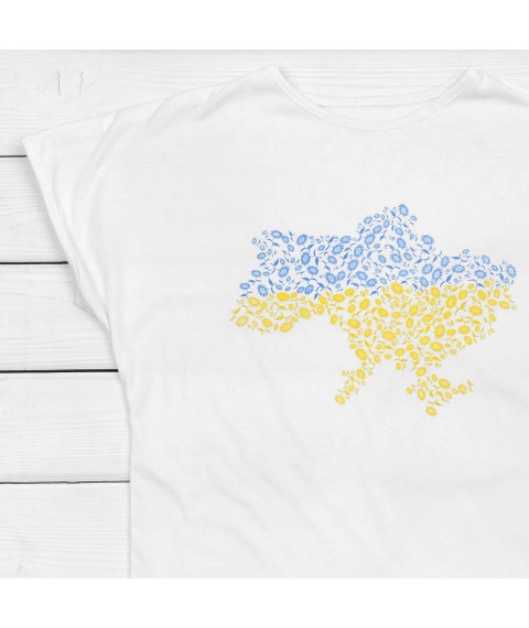 Women's t-shirt UKRAINE Dexter`s White 1103 L (d1103-7)