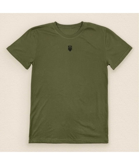 Men's t-shirt with trident embroidery Dexter`s Khaki 1104 L (d1104ash-hk)