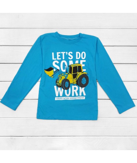 Excavator Dexter`s Long Sleeve Blue 1201 134cm (d1201-3) Boy's Sweater