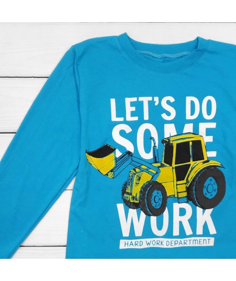 Excavator Dexter`s Long Sleeve Blue 1201 134cm (d1201-3) Boy's Sweater