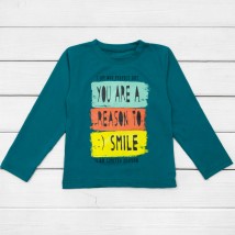 Smile Dexter`s T-shirt for boys with long sleeves Green 1203 98 cm (d1203-5)