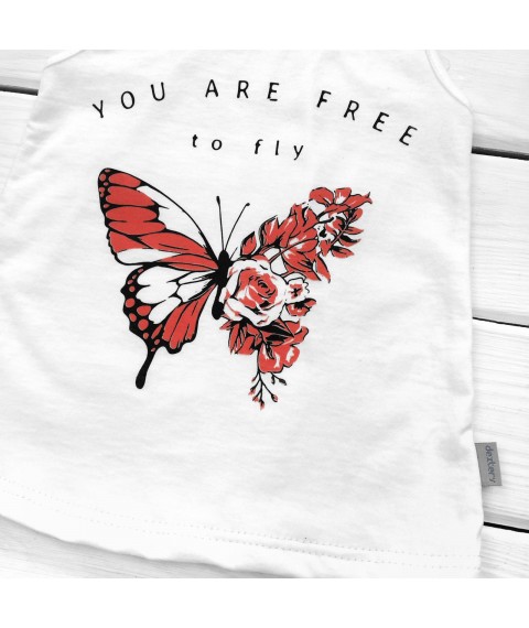 Children's T-shirt Butterfly Dexter`s White 112 86 cm (d112b-kr)