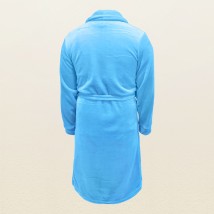 Халат для мужчины из теплой ткани с карманами  Dexter`s  Голубой 417  S (d417-1-1)