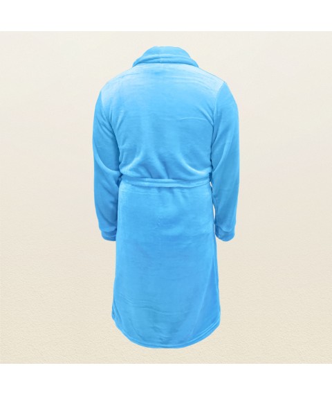 Dexter`s warm fabric robe for men with pockets Blue 417 S (d417-1-1)