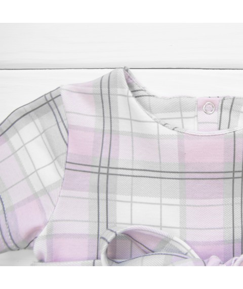 Dexter`s Checked short-sleeved children's dress Gray 9001 122 cm (d9001-1)