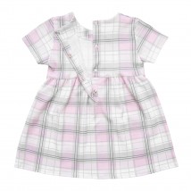 Dexter`s Checked short-sleeved children's dress Gray 9001 122 cm (d9001-1)