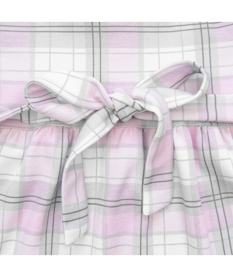 Dexter`s Checked short-sleeved children's dress Gray 9001 122 cm (d9001-1)